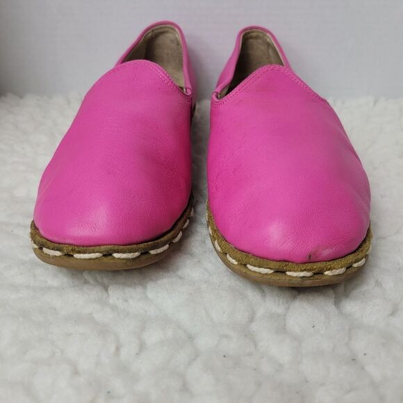 Sabah Slip On Unisex Shoes Size 8 Mens 10 Womens Condesa Pink Leather Rare Good  - Picture 2 of 9